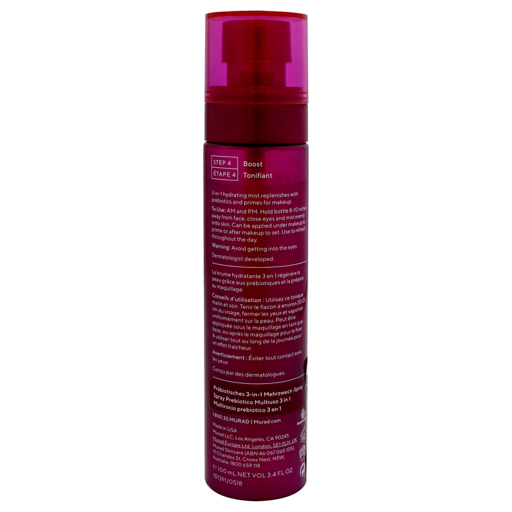 Hydration Prebiotic 3-In-1 Multi-Mist by Murad for Unisex - 3.4 oz Mist (Tester) - Picture 2 of 3